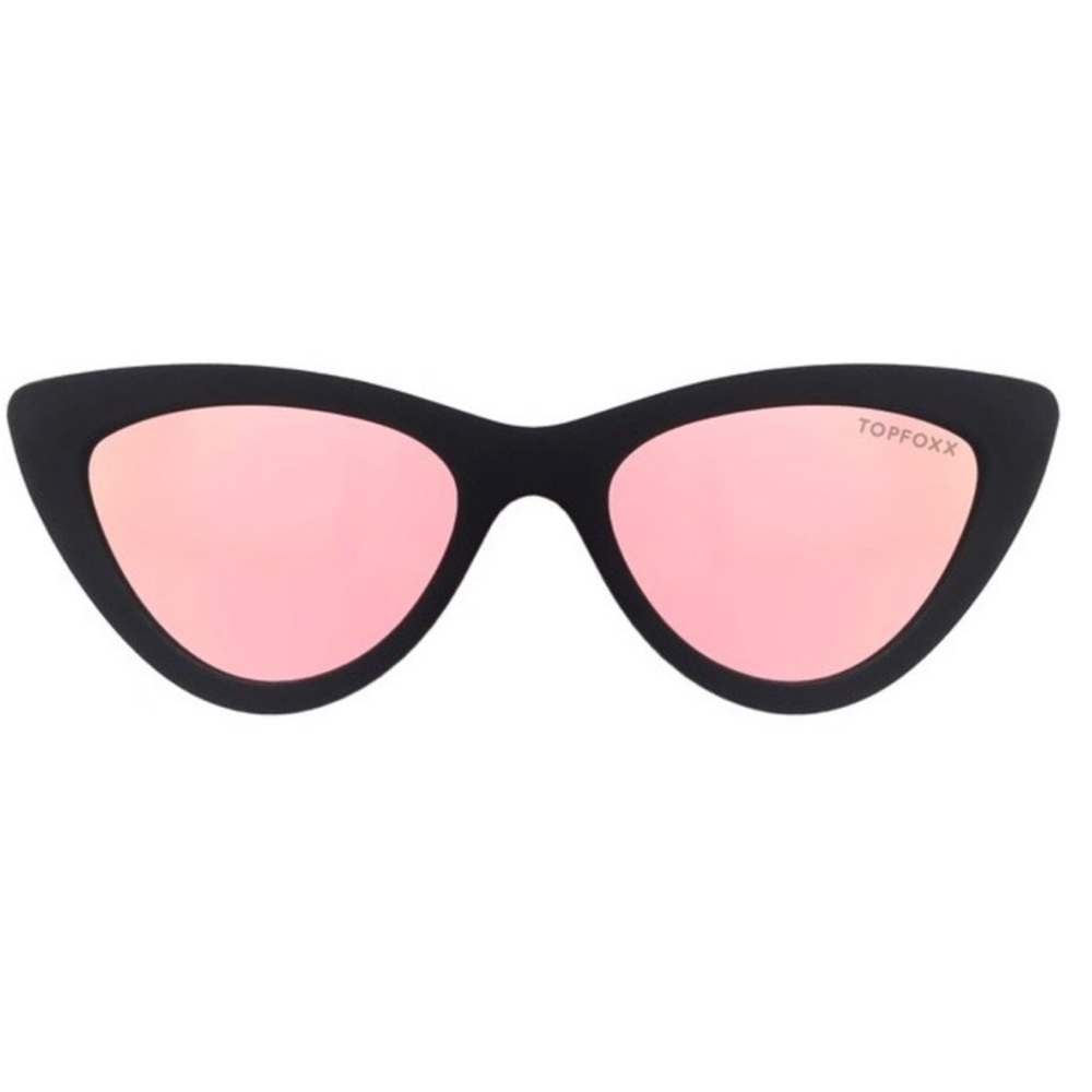 SALE Rose Gold Polarized Cat Eye Sunglasses - Picture 3 of 6
